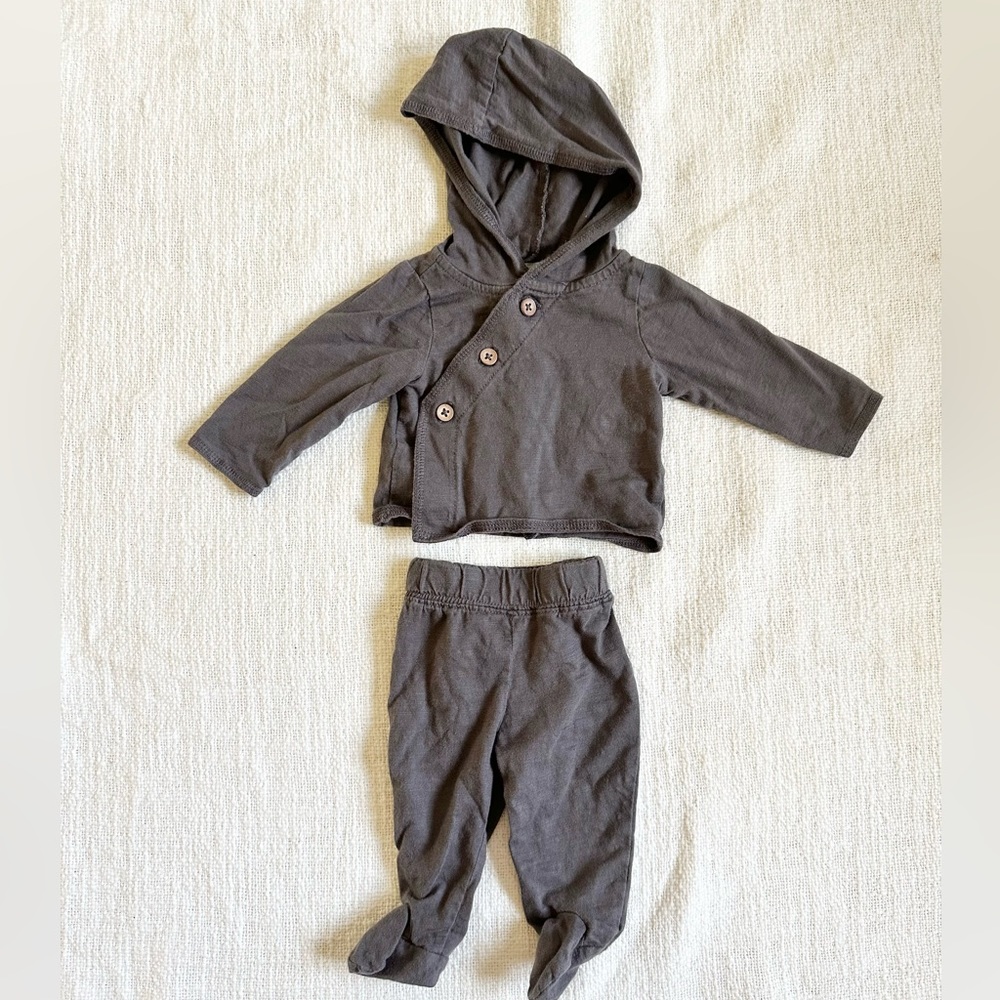 Carter’s Baby Footed 2-Piece Hooded Outfit Set